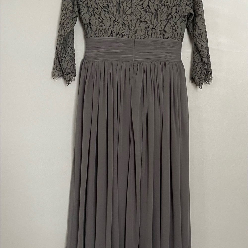 Dainty Jewells Charcoal Lace Maxi Dress - Picture 2 of 5